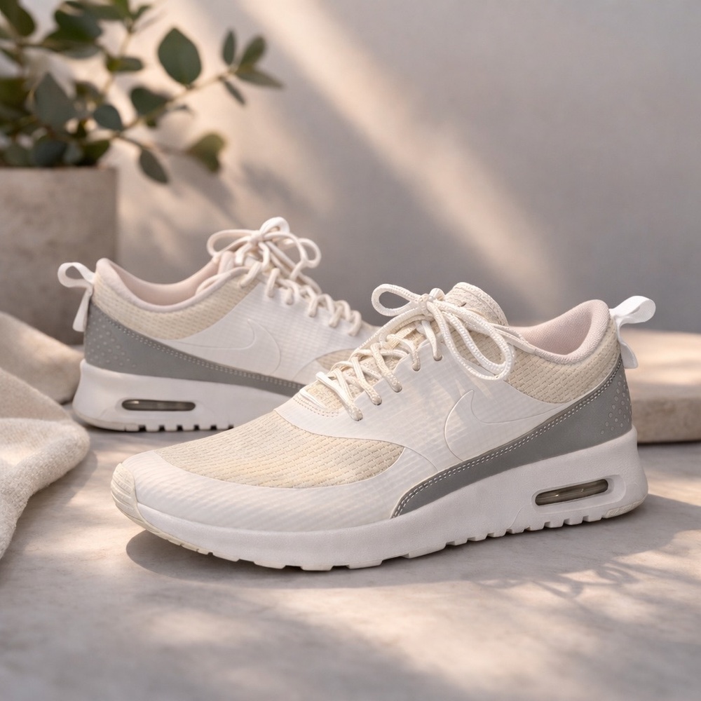 Nike Air Max Thea Women’s Sneakers White Gray Size 9 Style 819639-100